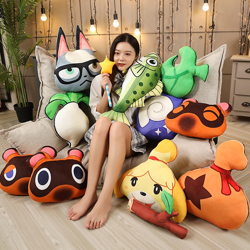 Bantal Mainan Plush Animal Crossing Untuk Anak Dan Dewasa Yang Hangat Dan Empuk