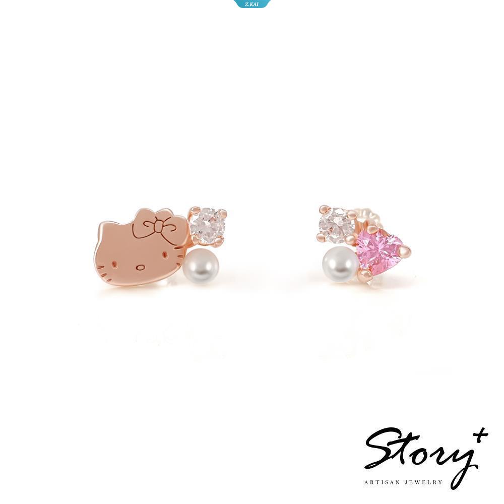 Kawaii Sanrio Anting Kartun Hellokitty925 Perak Pin Ringan Sehari Hari Aksesoris Earrings Gadis Perhiasan Hadiah Pacar [ZK]