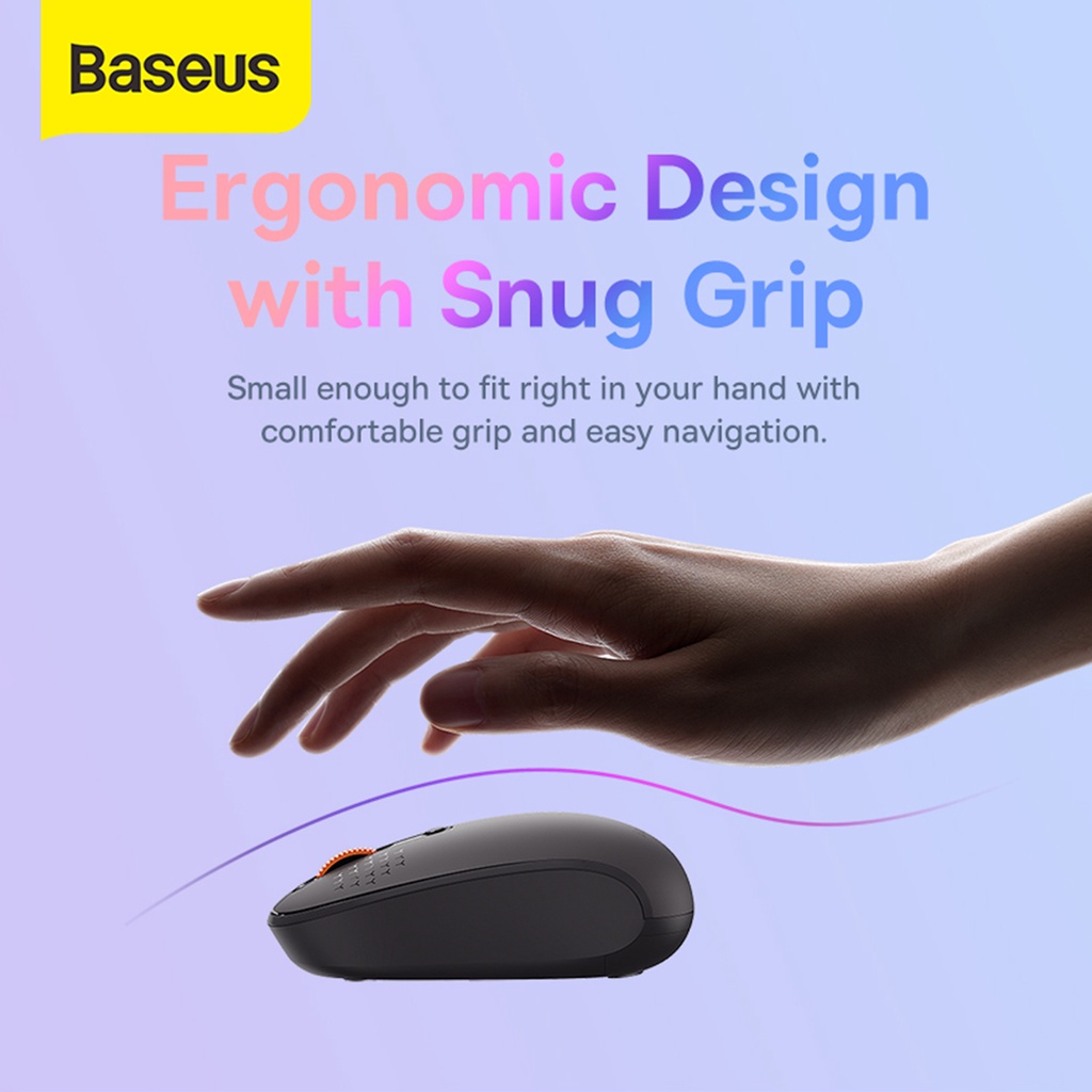 Baseus F01A Wireless Mouse Silent Click 1600 DPI USB 2.4G Mode