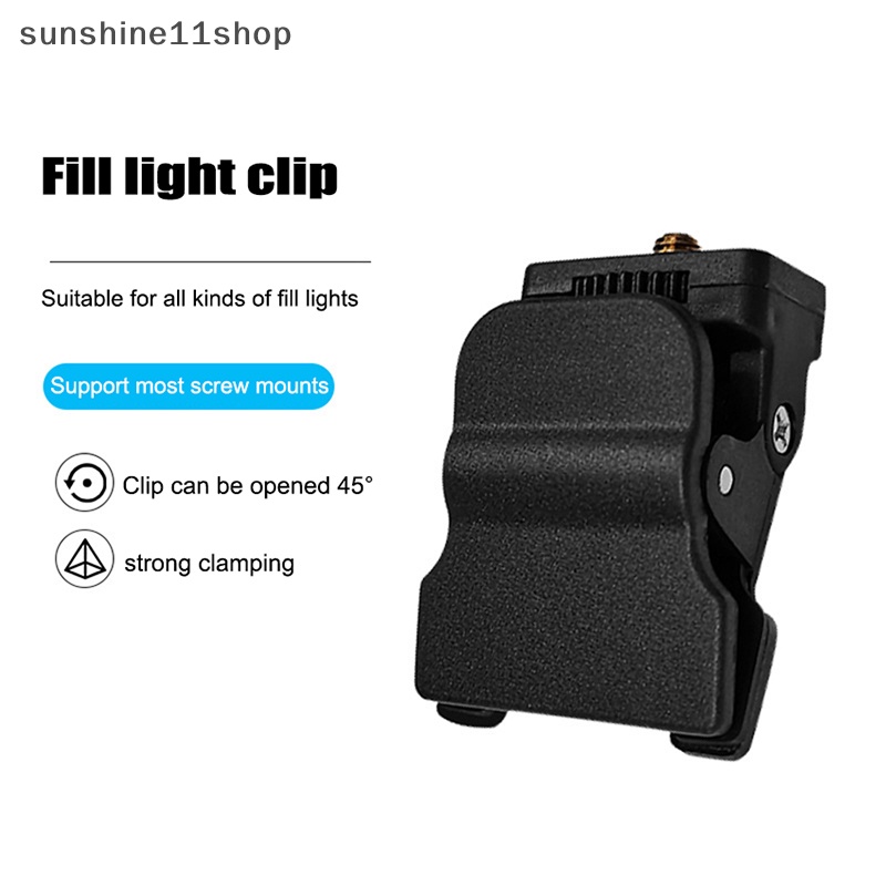 Sho Isi Lampu Klip Kamera Flash Holder Mini1/4 Screw Mount Universal Phone Tripod Tablet Mount Clamp Untuk Fotografi N