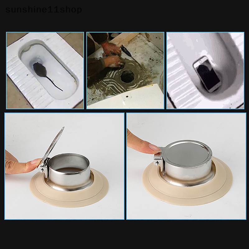 Sho Squatg Pan Anti Bau Plug Stainless steel Toilet Kamar Mandi Aksesoris N