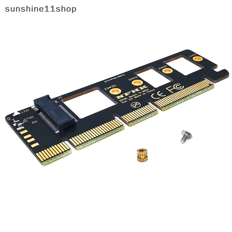 Sho NGFF M Kunci M.2 NVME AHCI SSD Ke PCI-E PCI Express 16x x4 Adapter Riser Card Converter Untuk XP941 SM951 PM951 A110 SSD N