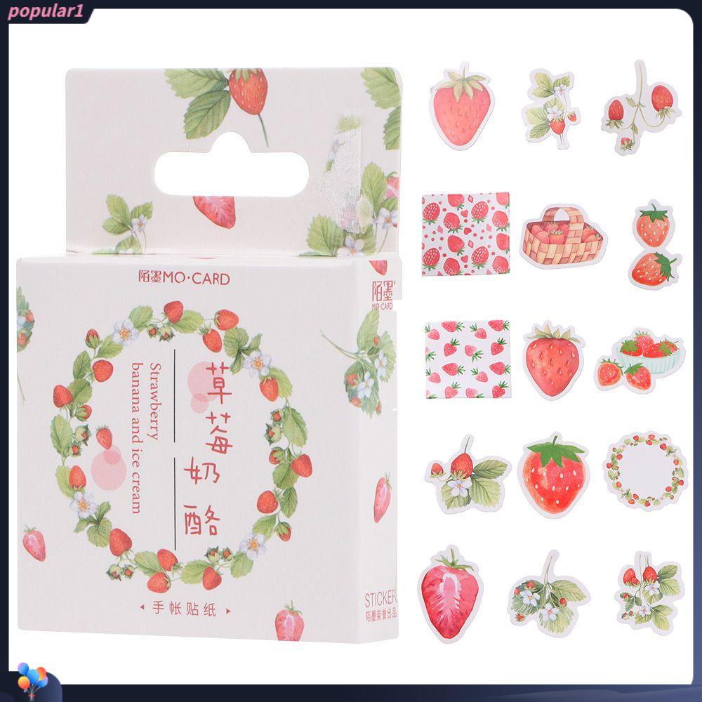 Populer Stiker Perekat Diri Keju DIY Rekening Tangan Strawberry