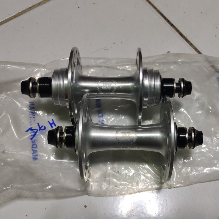 Novatec L fixfix fixie Polished Silver Raw 32/36H TANPA COGSET - 36H