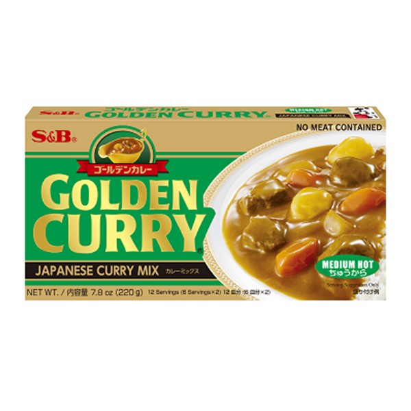 

N.E.W S&B Golden Curry Japanese Curry Mix Medium Hot 220 g