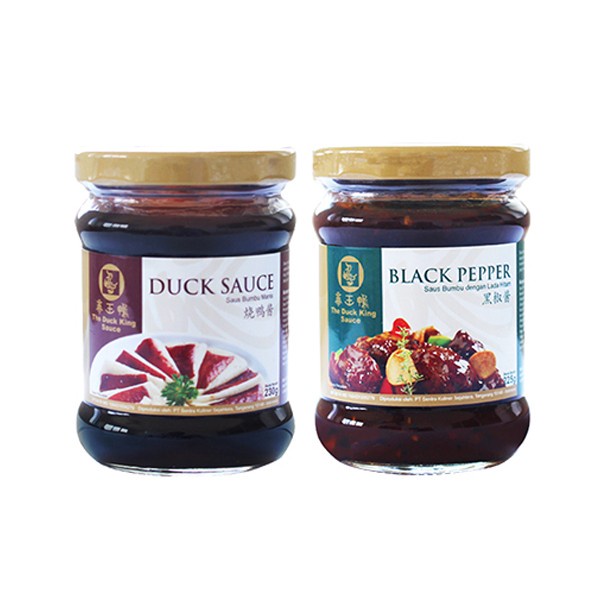 

N.E.W The Duck King Sauce Paket 2 - Duck Sauce & Black Pepper Sauce (botol)