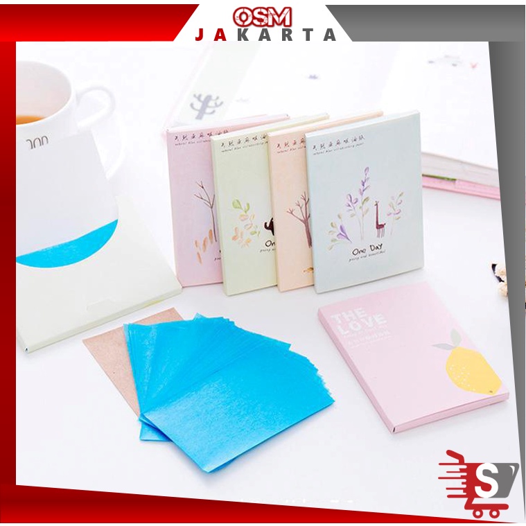 Kertas Minyak Wajah Linen Tissue Penyerap Minyak Tisu Linen Muka 50Pcs /  Tisu serap minyak  Oil Con