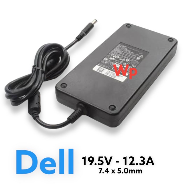 Adaptor Charger laptop Dell 19.5v 12.3a 7.4x5.0mm GA240PE1-00