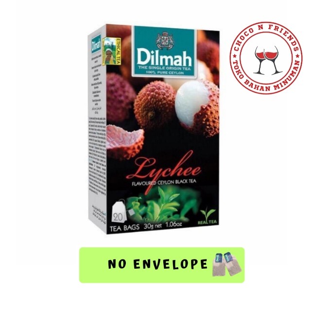 

N.E.W Teh Dilmah No Envelope 20 sachet Lychee
