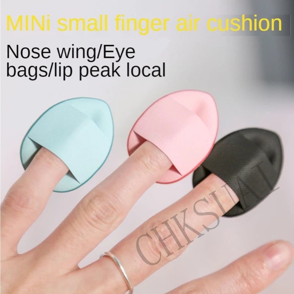 Mini Size Finger Puff Set Makeup Sponge Concealer Foundation Detail Puff Profesional Alat Bantal Kosmetik Puff Makeup