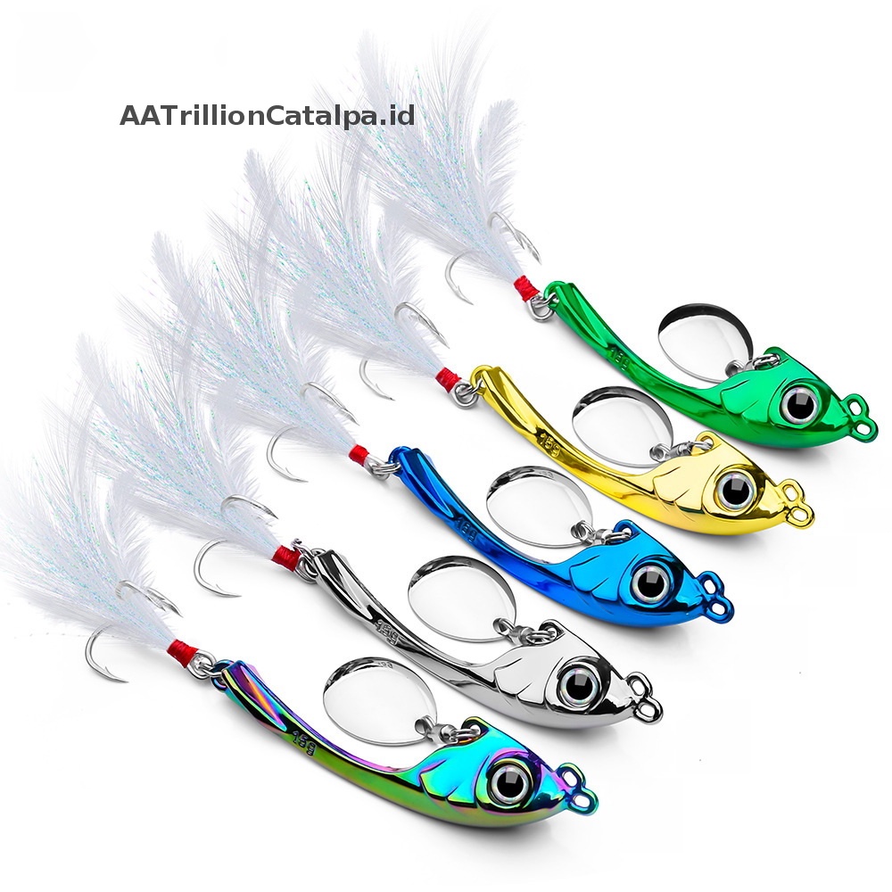 Aatrillioncatalpa Spinner Umpan 9g 13g 17g Metal Vib Fishing Lure Troli Rotag Sendok Wobbler S ID