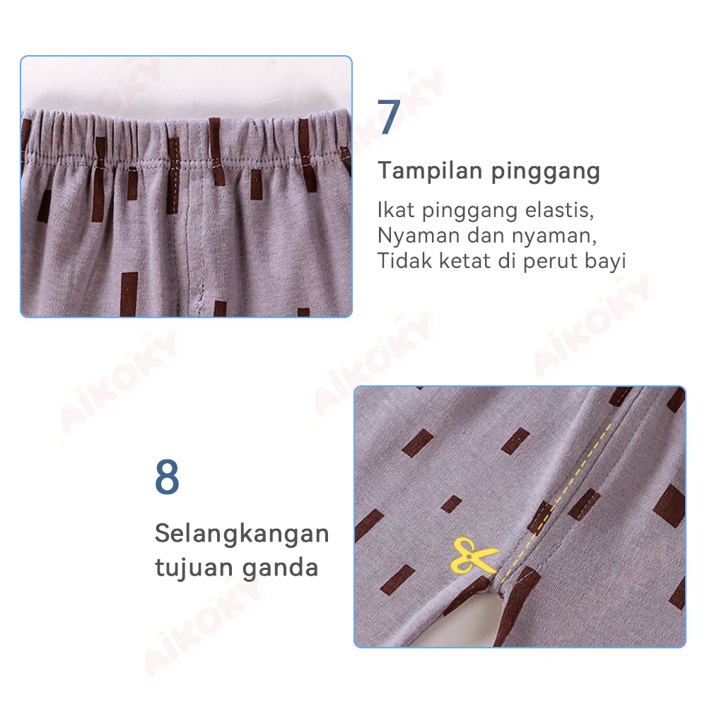 Aikoky 6-24 Bulan Baju Setelan Anak Bayi / Piyama Anak kecil / Baju Tidur Anak Laki Laki