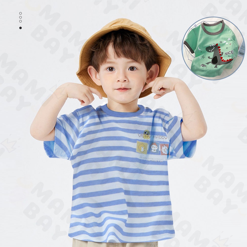 Mamibayi Baju Piyama Lengan Panjang Anak Motif Lucu Kaos Anak Bayi Import