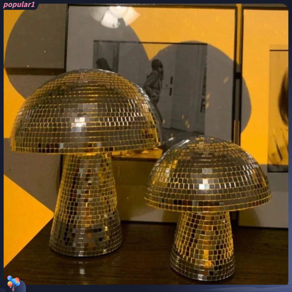 Populer Bola Disko Jamur Silver Mushroom Disko Kantor Dekorasi Rumah Bar Dekorasi Panggung Untuk Pesta Pernikahan