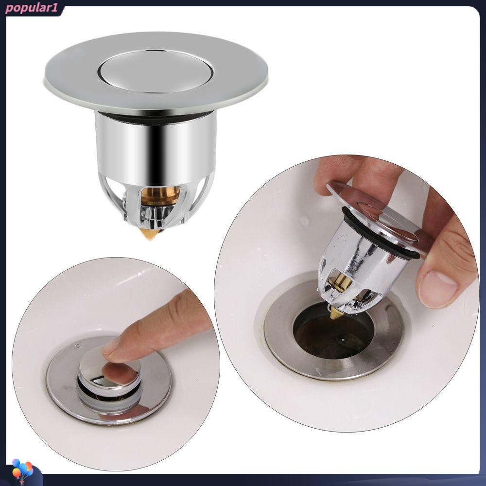 Populer Pop Up Drain Filter Aksesoris Hardware Wastafel Barth Bak Perlengkapan Kamar Mandi Penggantian Clack Plug Baut Wastafel Bounce Core