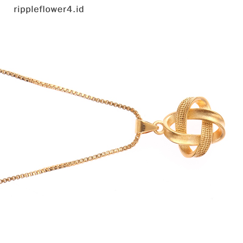 {rippleflower4.id} 3pcs /Set Perhiasan Untuk Wanita Interweave Geometris Liontin Kalung Anting Perhiasan Pernikahan Set Aksesoris Pesta Hadiah~