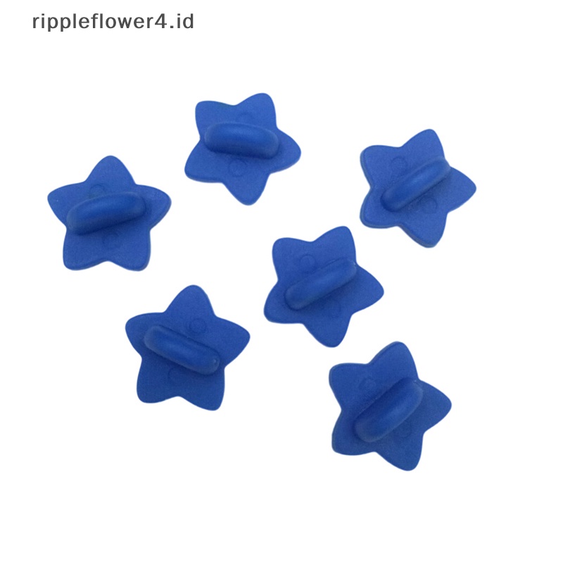 {rippleflower4.id} 50pcs Karet Bros Gesper Bintang Bros Pin Belakang Kopling Kupu-Kupu Squeeze Badge Belakang Sumbat Untuk DIY Bros Perhiasan Aksesoris~