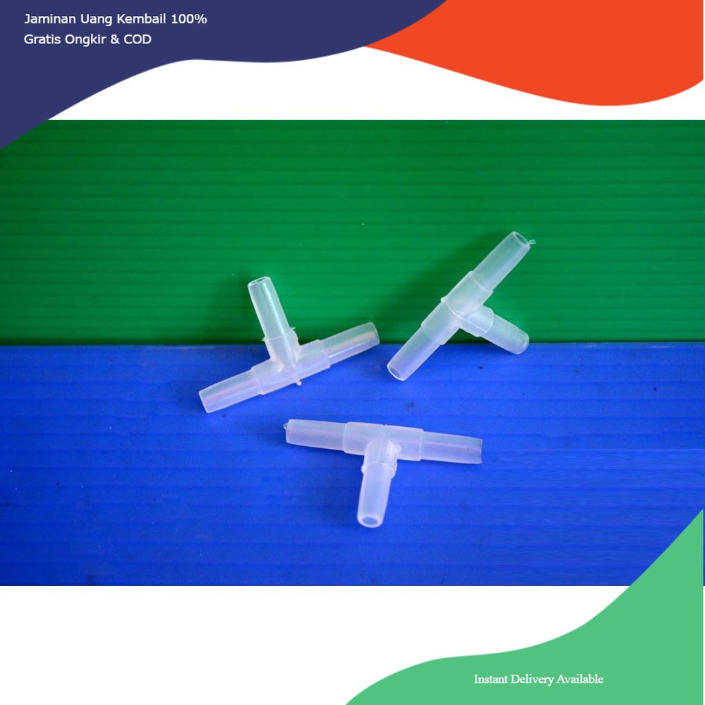 sambungan selang T, sambungan aerator T, sambungan T, sambungan selang aerator T, Konektor Tee Tube 