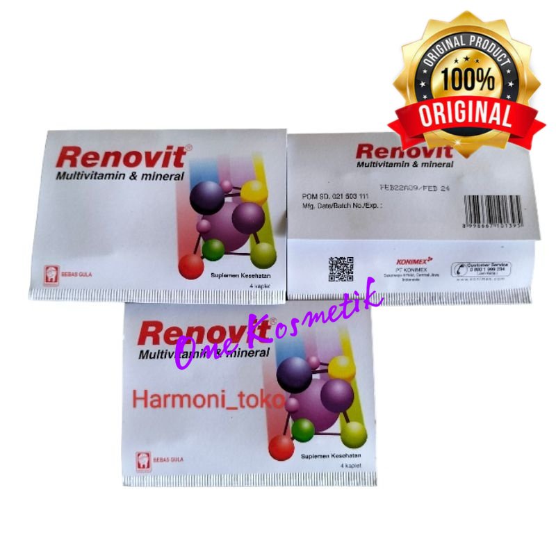Multivitamin RENOVIT strip 4kaplet