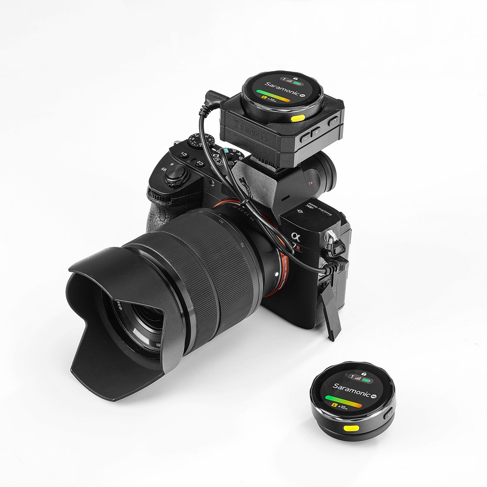 Saramonic Blink Me B2 Smart Wireless Mic System with Touchscreen, Customizable Transmitters &amp; Recording