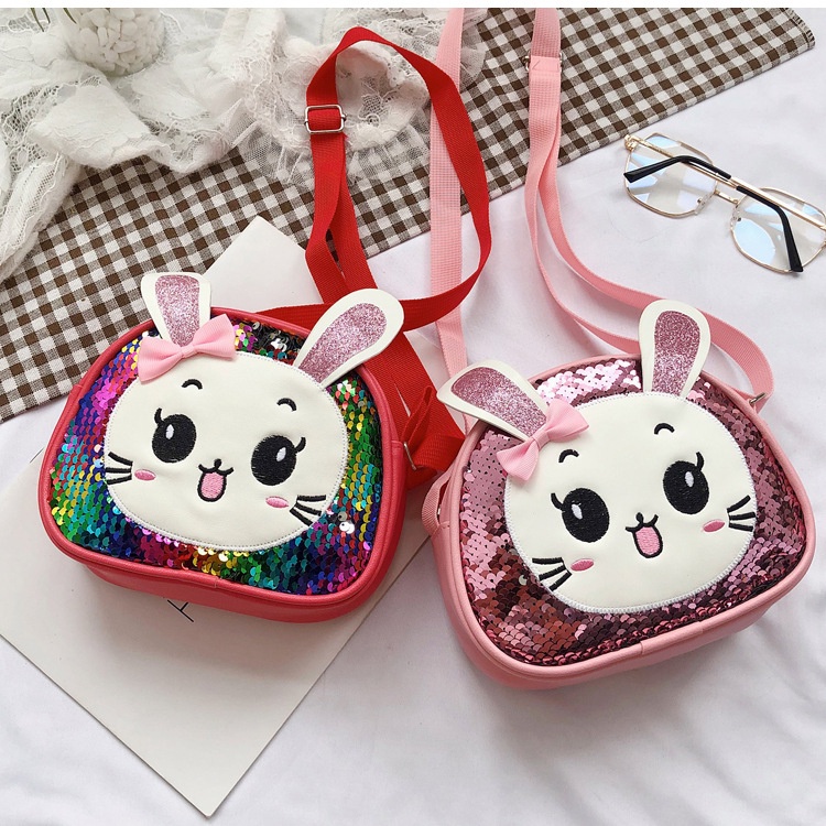 Serenity Tas Selempang Anak Terbaru Kekinian Perempuan Laki Laki Unisex Karakter Motif Kelinci Rabbit Import 572