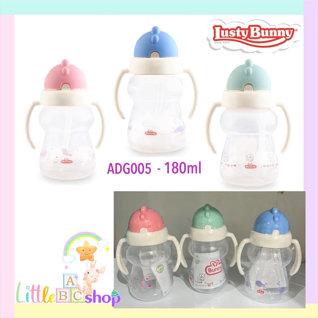 Lusty Bunny Training Cup Basic 180ml / straw cup / Botol minum anak