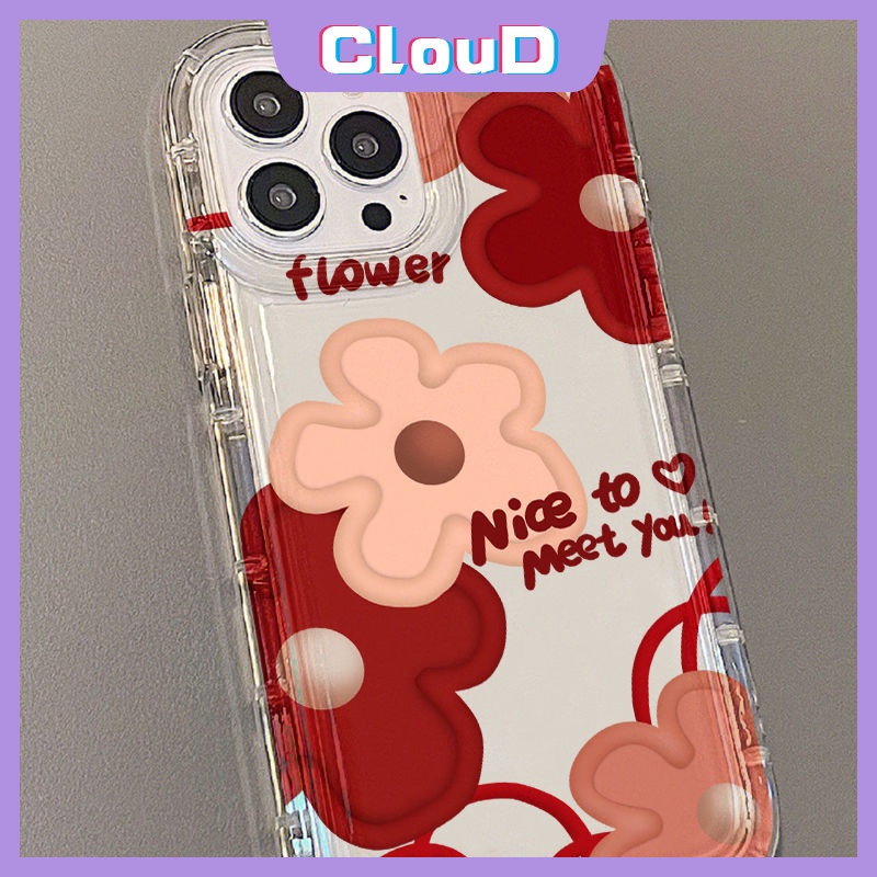 Untuk Redmi Note9 11 10s 8 10 11s 10 Pro Max POCO F4 Redmi 12C 9T 10 9 A1 9A 10A 9C NFC Ins Korea Lukisan Cat Minyak Fresh Flowers Shockproof Airbag Lembut Transparan Case