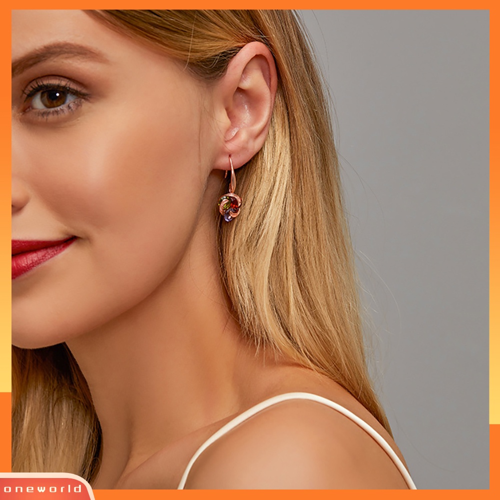 [WOD] Wanita Fashion Gaya Warna-Warni Berlian Imitasi Cubic Zirconia Bentuk Kincir Angin Perhiasan