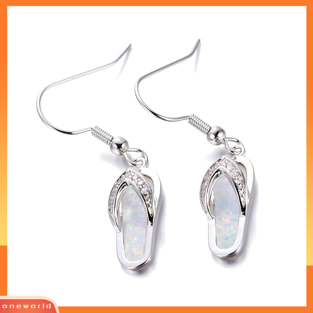 [WOD] Musim Panas Pantai Wanita Berlian Imitasi Sandal Jepit Liontin Kait Anting Perhiasan Hadiah