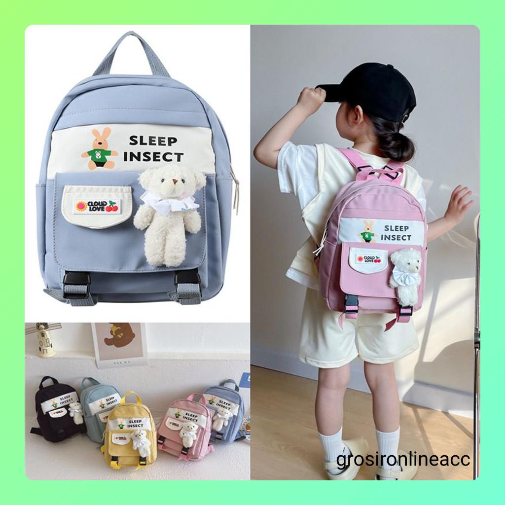 NEW Ransel anak punggung sekolah jalan mall travelling travel FT72 24 x 10.5 x 31 cm