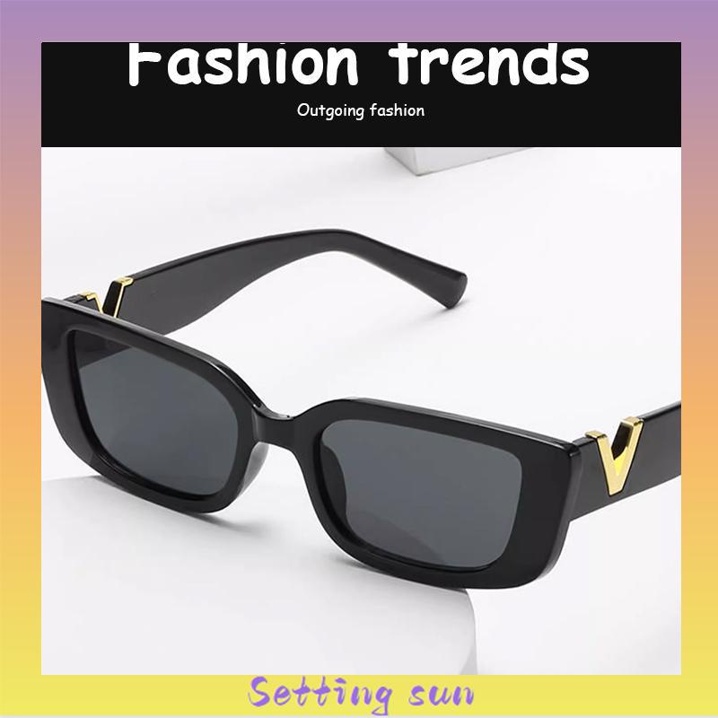 Kacamata Hitam INS Fashion Kacamata Hitam Retro Gaya Sunglass Dengan Women TN