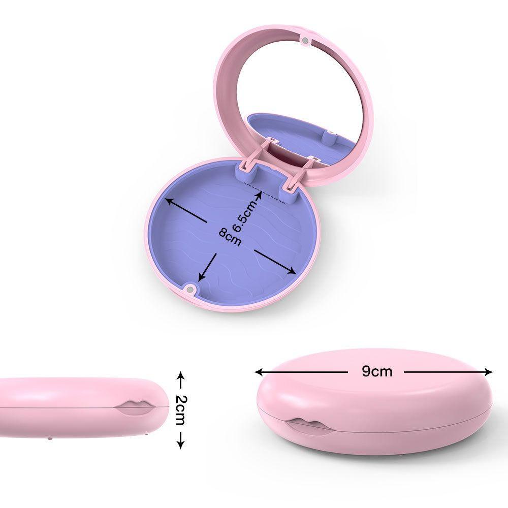 R-FLOWER Aligner Case Portable Tray Ortodontik Penahan Bilas Keranjang Wadah Penyimpanan Produk Perawatan Kesehatan