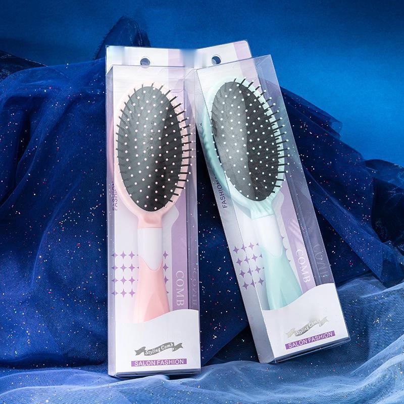 Sisir rambut jenis round cushion brush empat variasi warna barang import dengan harga grosir