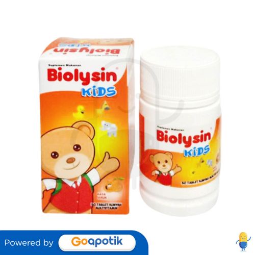 Biolysin Kids Jeruk Botol 30 Tablet