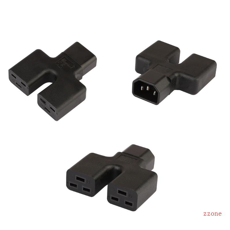 Adaptor Colokan Konversi zzz IEC320 C14 to C19x2 Laptop UPS-PDU Converter Adapter