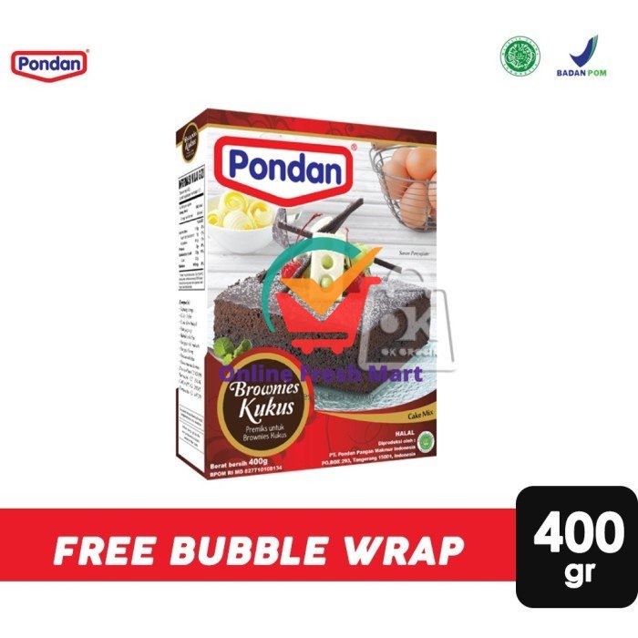 

Pondan Tepung Premiks Brownies Kukus (400gr) - Online Fresh Mart Denpasar