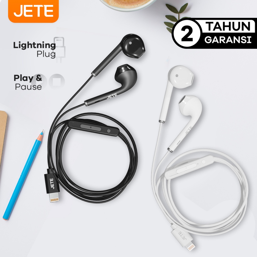 Headset Earphone Lightning JETE Classic 2 - Garansi 2 Tahun