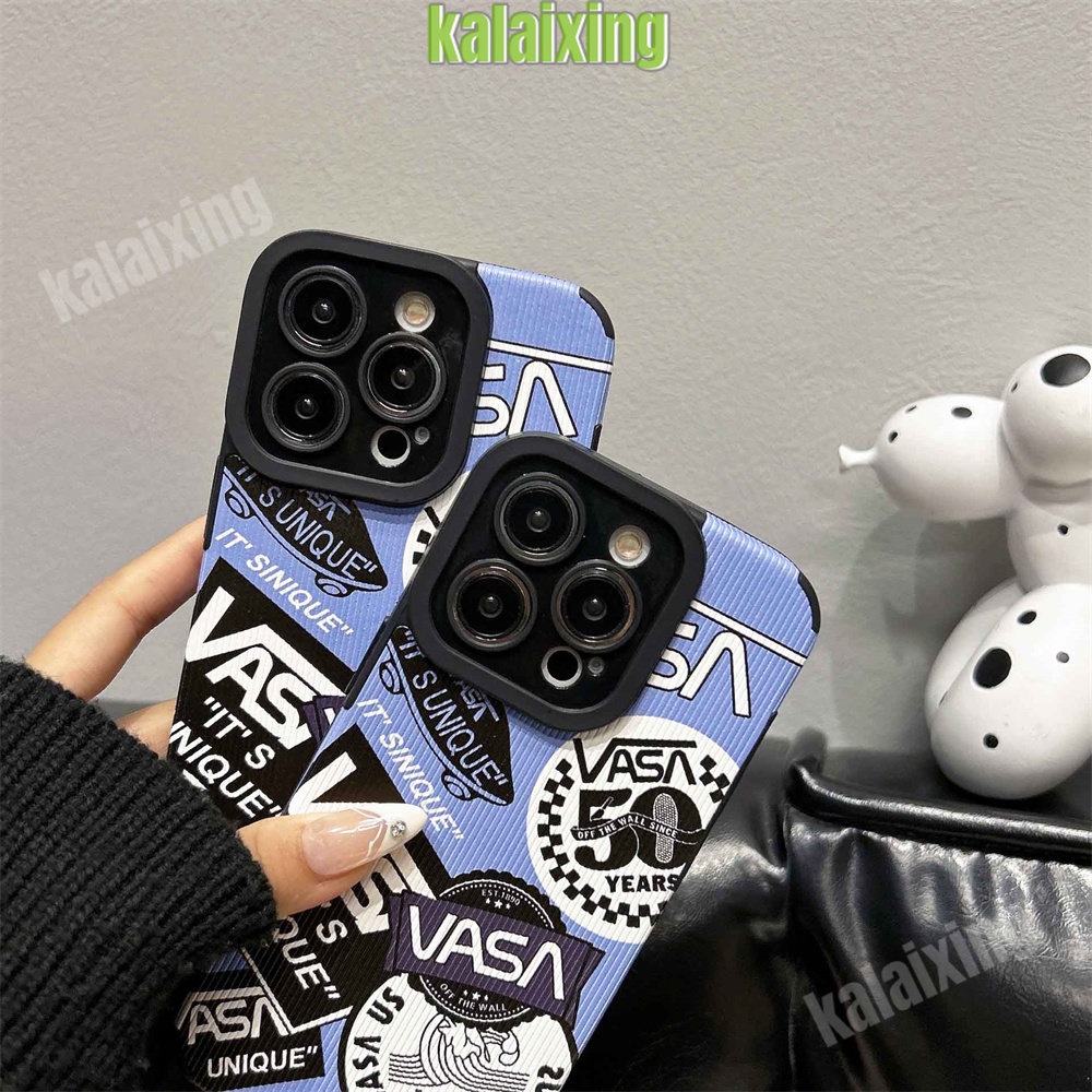 IPHONE Soft Case VANS Biru Untuk Iphone11 12 13 14 Pro Max14 Plus Xs Max X XR 78 Plus Soft Cover Belakang