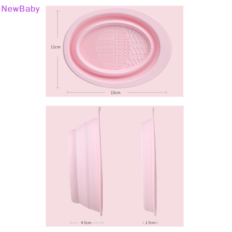 Newbaby Kuas Makeup Silikon Lipat Pembersih Mangkok Kosmetik Brush Gosok Cleaning ID