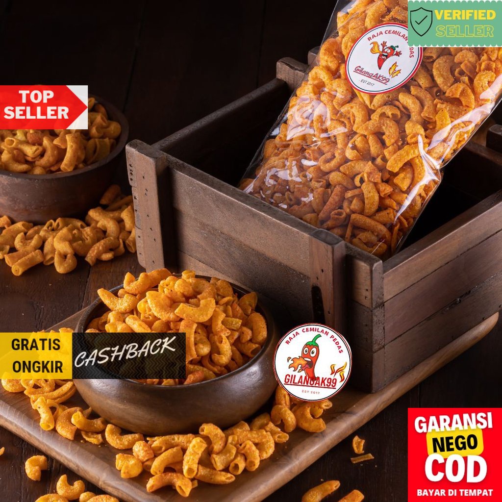 

makaroni goreng 500gr makaroni pedas makaroni ngehe makaroni cikruh pedas makaroni kriuk macaroni .
