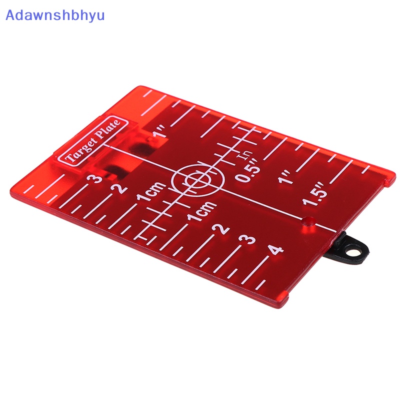 Adhyu 1PCS inch/cm Plat Kartu Target Laser Magnetik Untuk ID Level Laser Hijau/ Merah