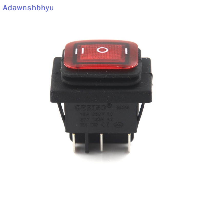 Adhyu Merah 3posisi 6Pin DC 12V Tahan Air Mobil Perahu LED Rocker Switch Latching ID