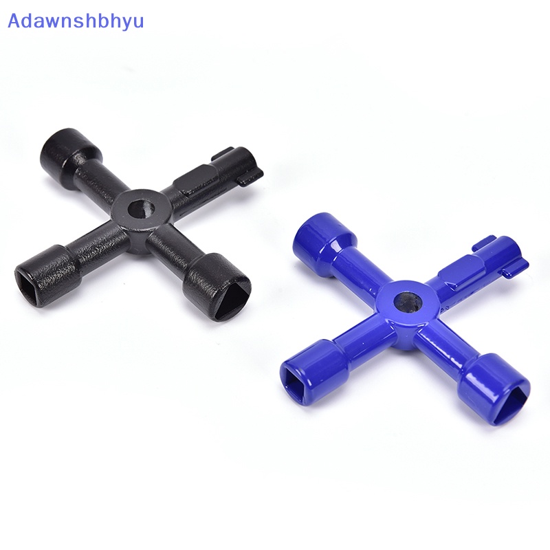 Adhyu 4arah Utility Key Ledeng Radiator Gas Berdarah Meteran Listrik Stop Cock Tap Metal ID