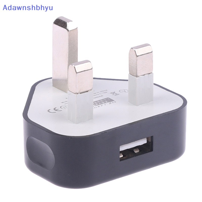 Adhyu Adaptor Dinding Colokan USB Charger Portable 3pin Dengan 1port Travel Charging ID