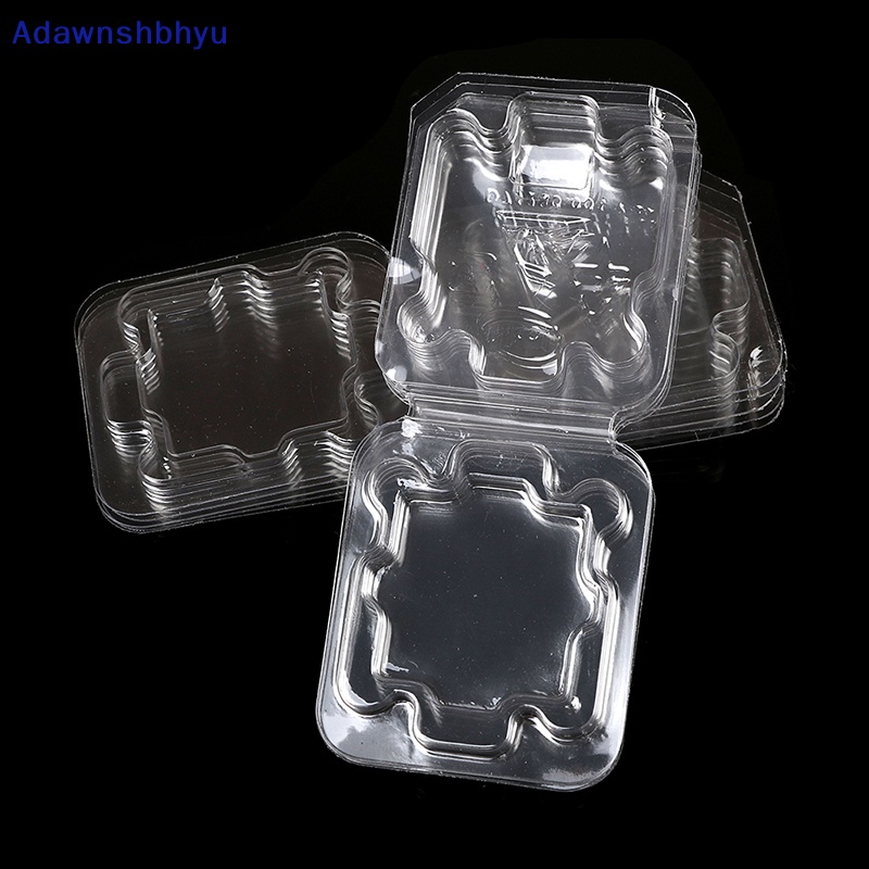 Adhyu 10Pcs cpu case holder tray Kotak Perlindungan Plastik Untuk Socket775 1150 1156 ID