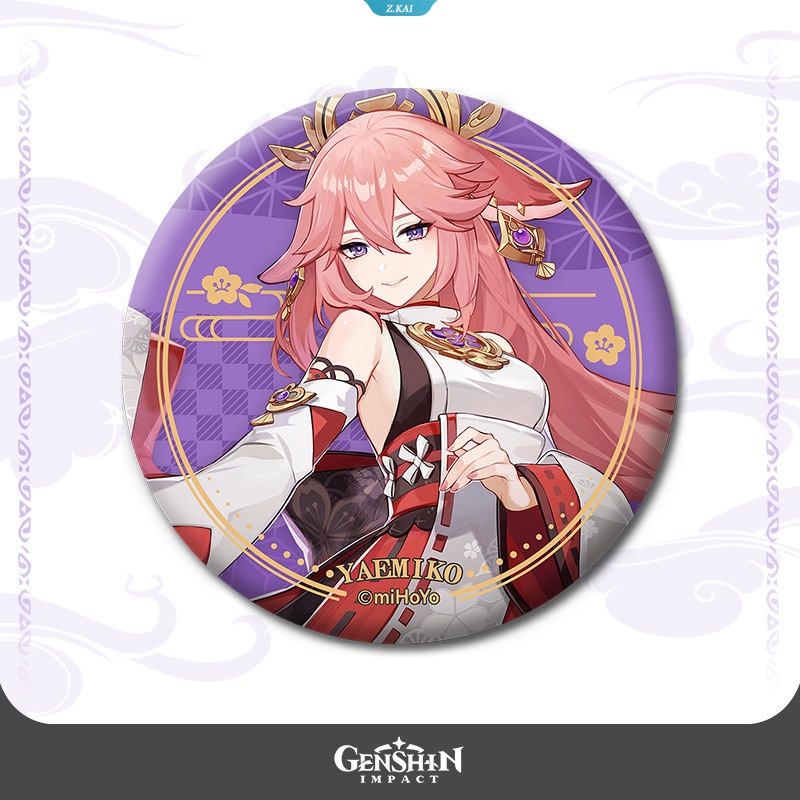 Anime Genshin Impact Bros Genshin Impact Badge on Ransel Hutao Xiao Kazuha Gorou Icon Pin DIY Bros Aksesoris Hadiah [ZK]