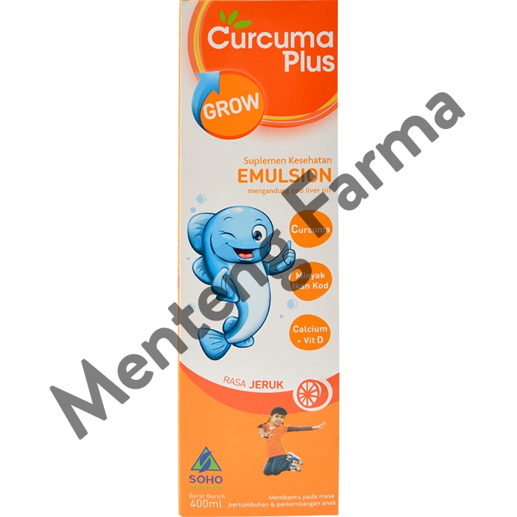 Curcuma Plus Grow Emulsion Rasa Jeruk 400 mL - Suplemen Kesehatan Anak