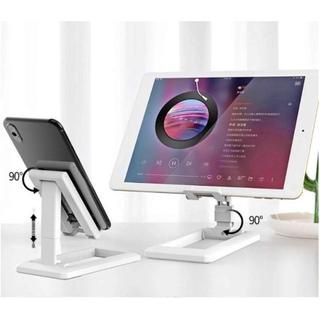 Dudukan Sandaran Hp Tablet Pad / Phone Holder Lipat Universal Support Stand Meja Folding Desktop HD28 [MF]