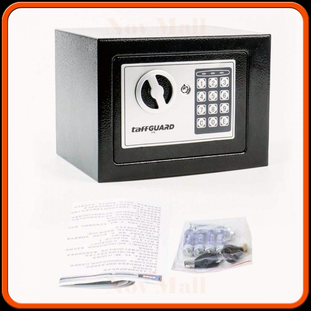 Taffguard Kotak Brankas Hotel Mini Password Safe Deposit Box 4.6L 17E SF712