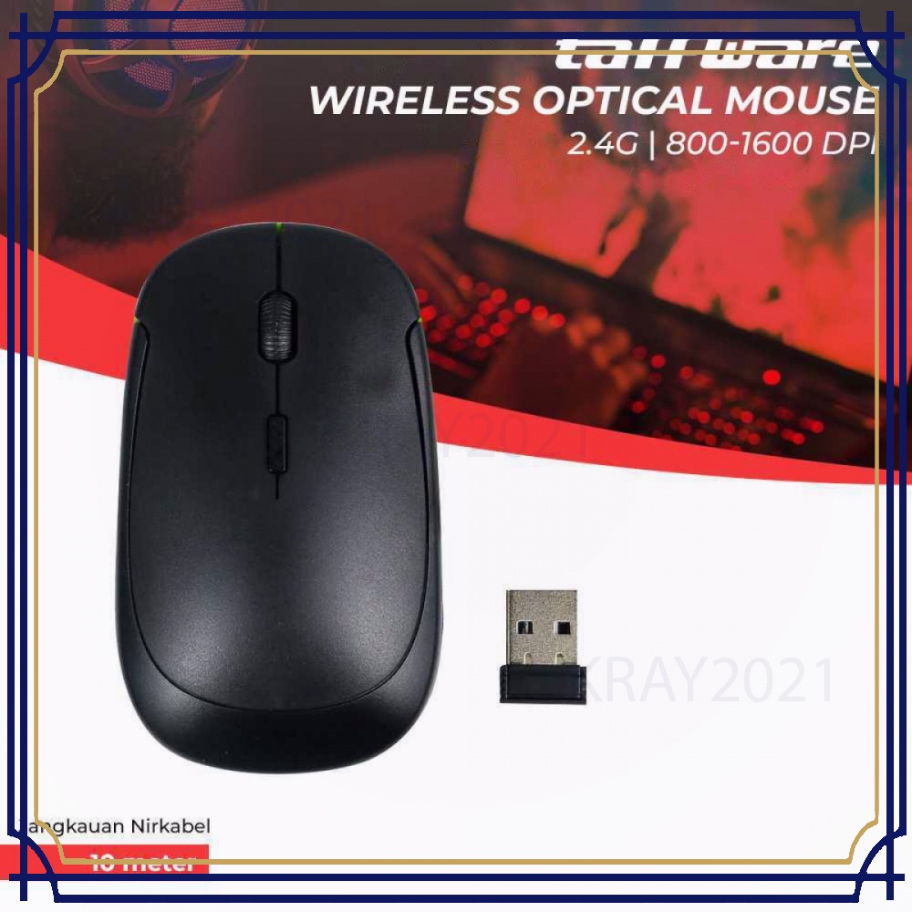 Taffware Wireless Optical Mouse 2.4G - Y810